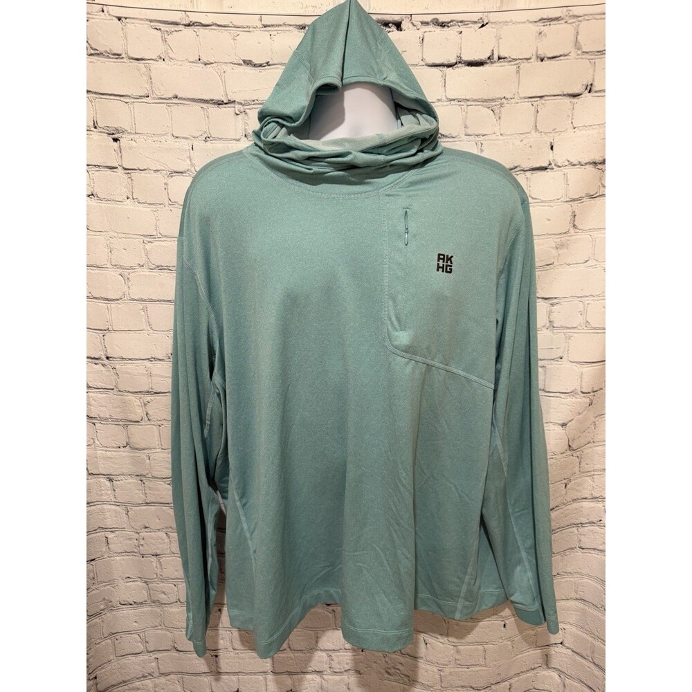 NWT Duluth Trading Alaskan Hardgear Stream Hoodie Lightweight Light Blue XXL 2XL